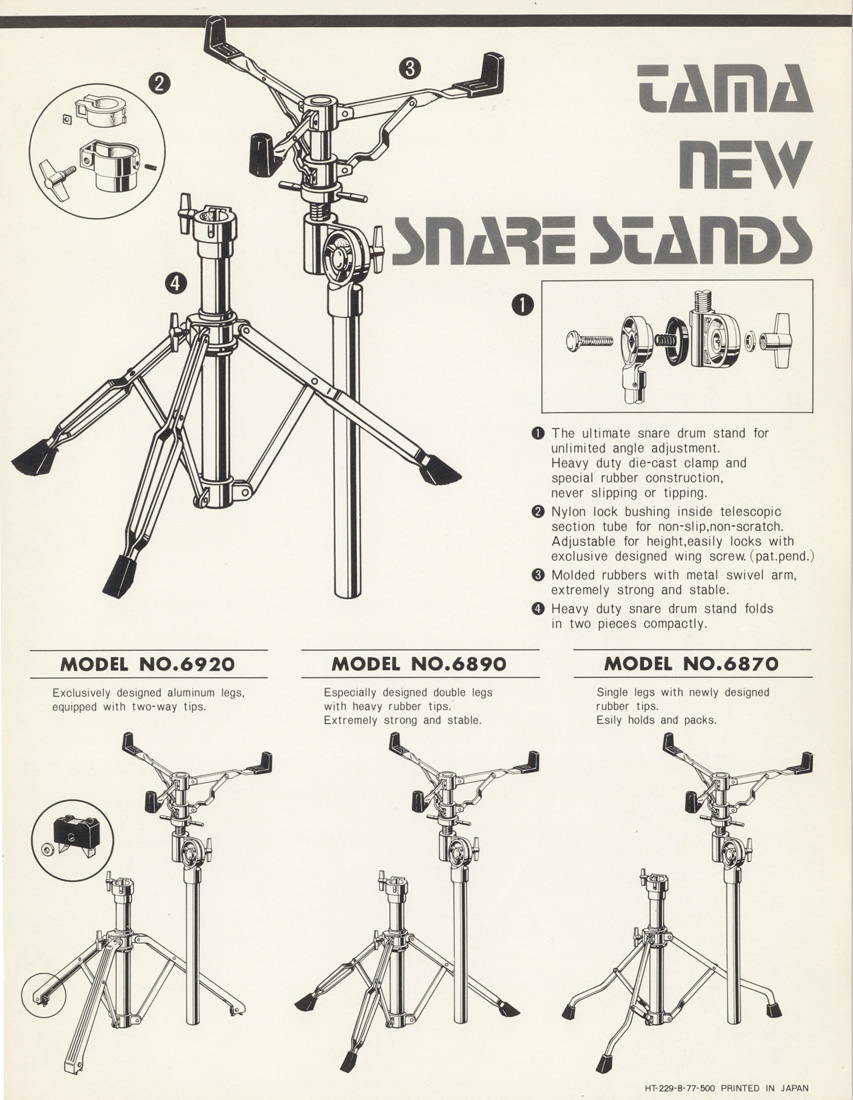 1977 Snare Stands