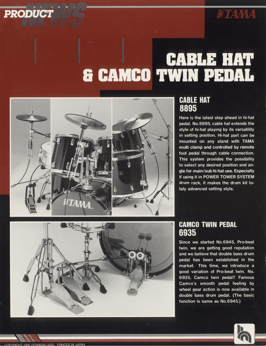 1986 Cable Hat & Camco Twin Pedal